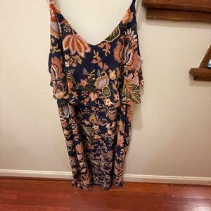 MOTHERHOOD Maternity Floral Maxi Dress Size X-LARGE